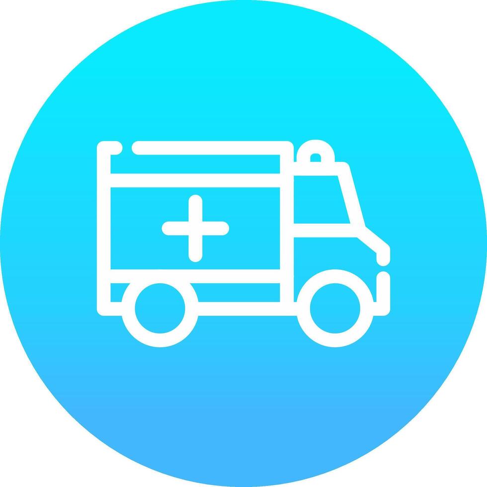 Krankenwagen kreatives Icon-Design vektor