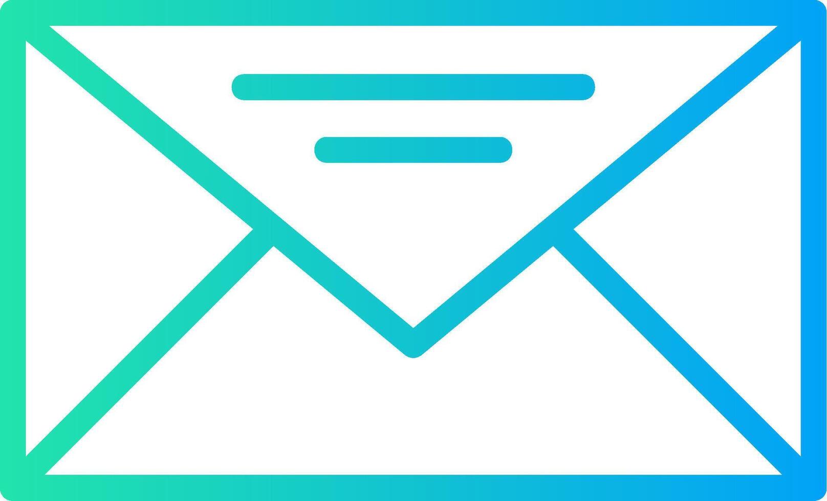 E-Mail kreatives Icon-Design vektor