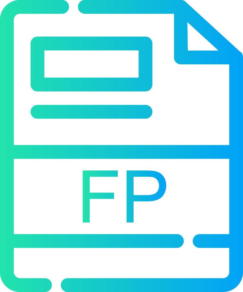 fp kreativ Symbol Design vektor