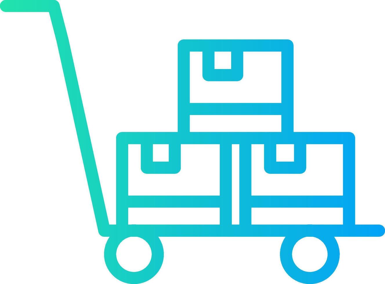 Trolley kreatives Icon-Design vektor