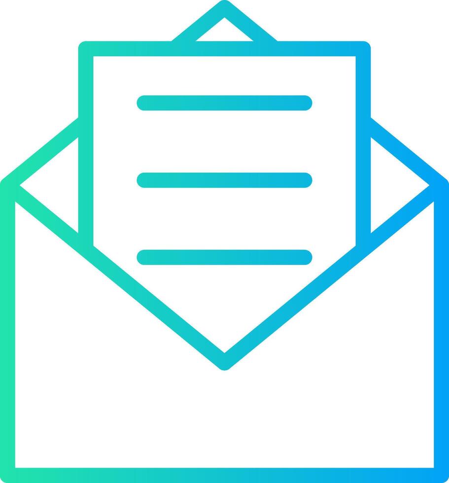 E-Mail kreatives Icon-Design vektor