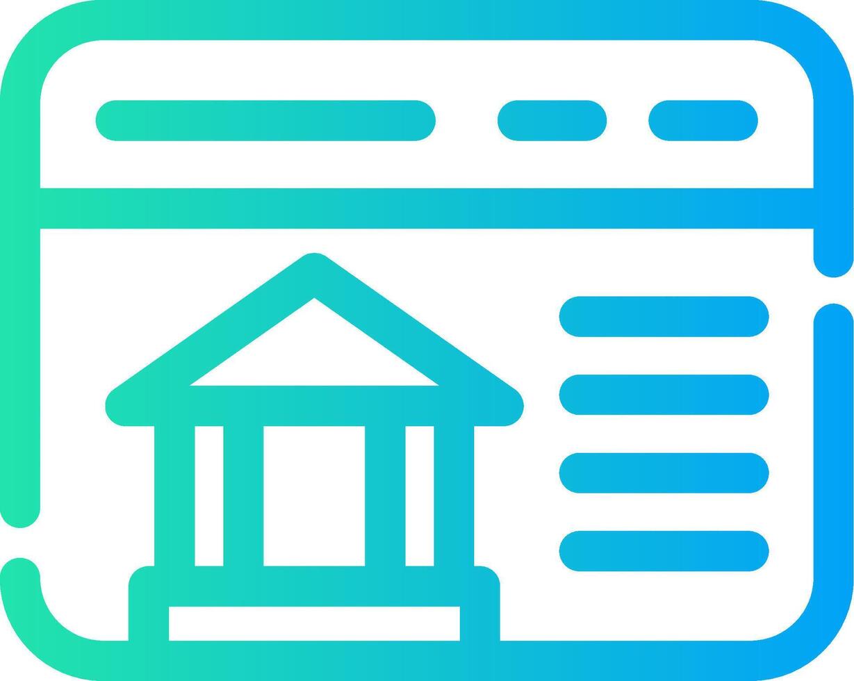 Online-Banking kreatives Icon-Design vektor