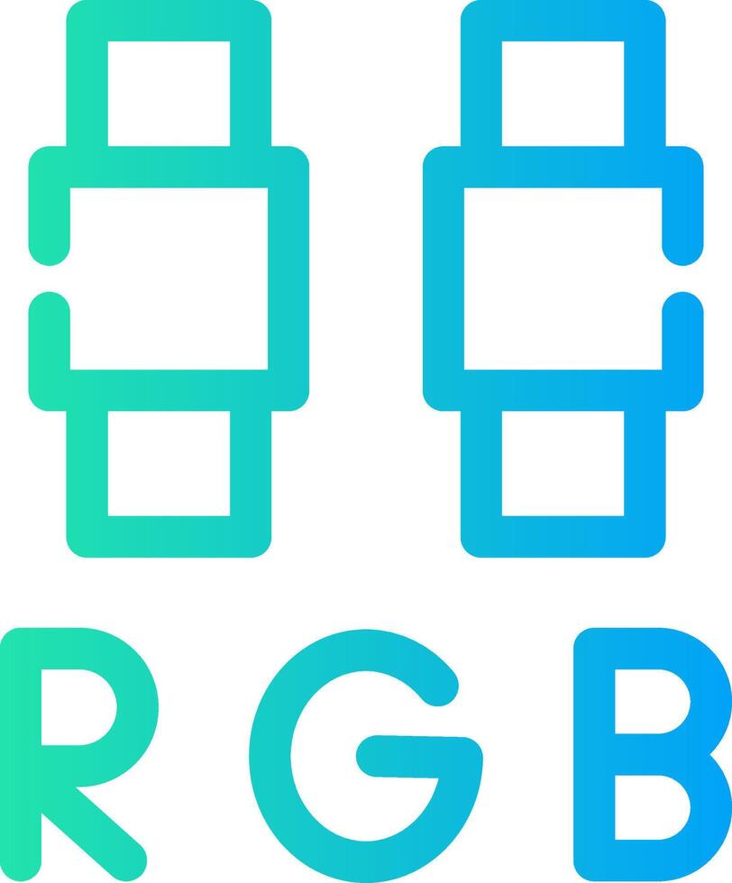 RGB-kreatives Icon-Design vektor