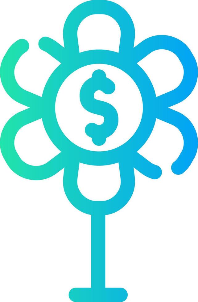 Geld Wachstum kreativ Symbol Design vektor