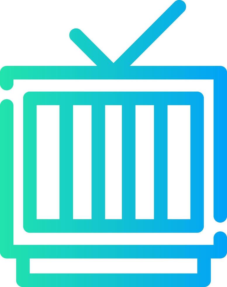 kreatives Icon-Design für das Fernsehen vektor