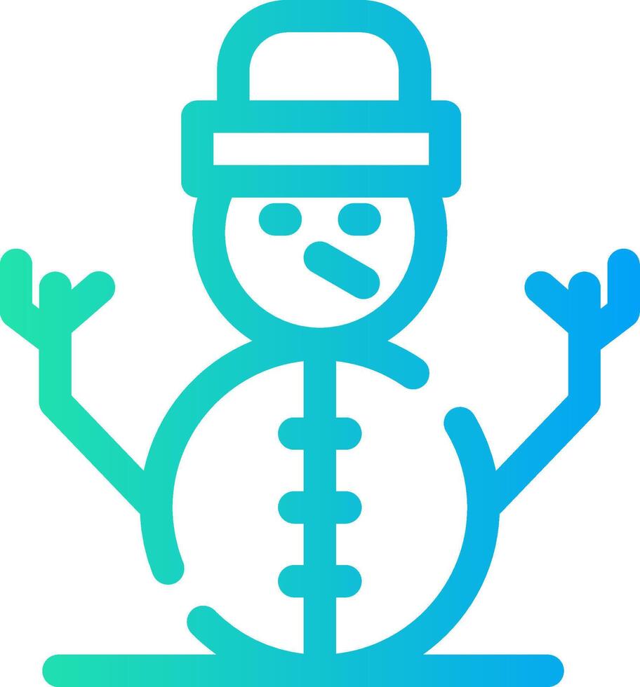 Schneemann kreatives Icon-Design vektor