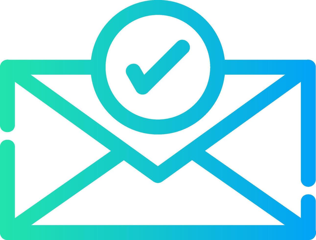 E-Mail kreatives Icon-Design vektor