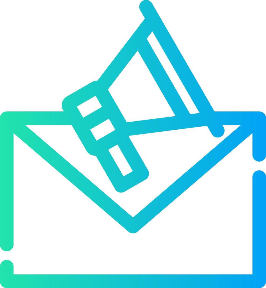 Email Marketing kreativ Symbol Design vektor