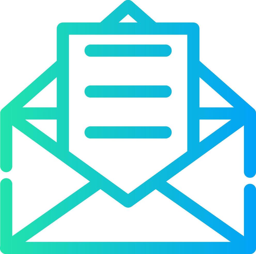 E-Mail kreatives Icon-Design vektor