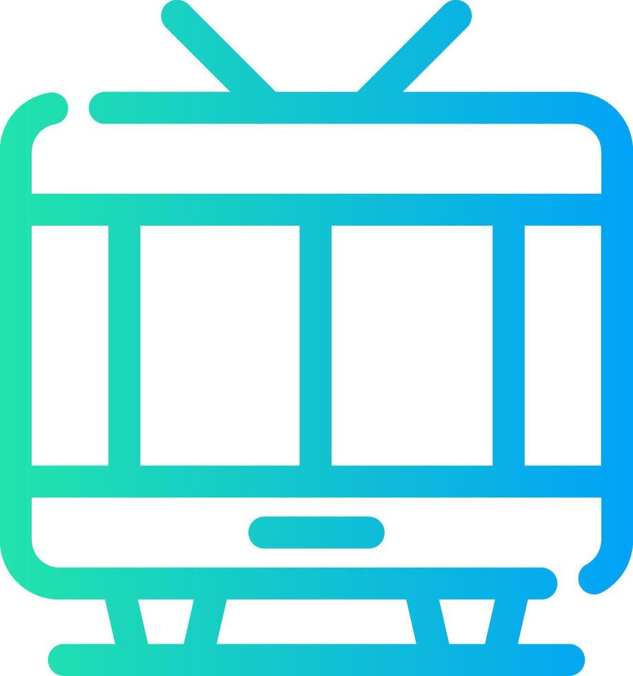 TV-kreatives Icon-Design vektor