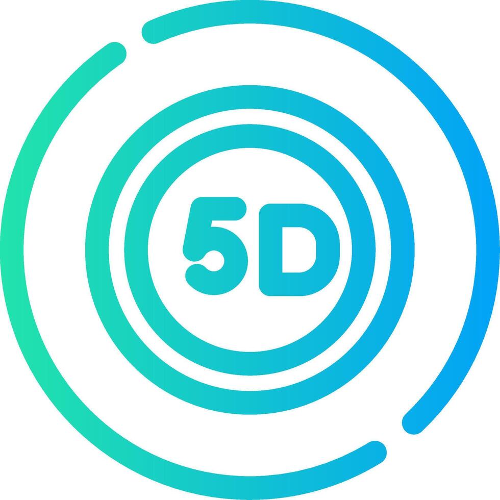 5d Daten Lager kreativ Symbol Design vektor