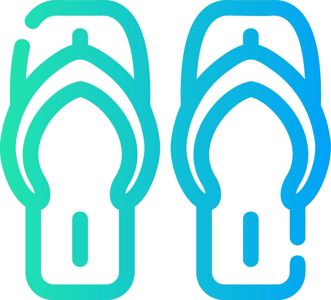 flip flops kreativ ikon design vektor