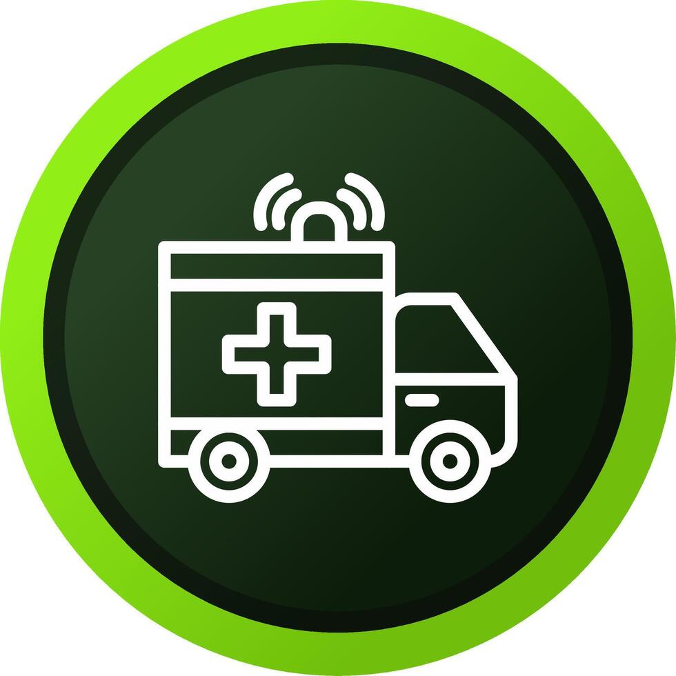 Krankenwagen kreatives Icon-Design vektor