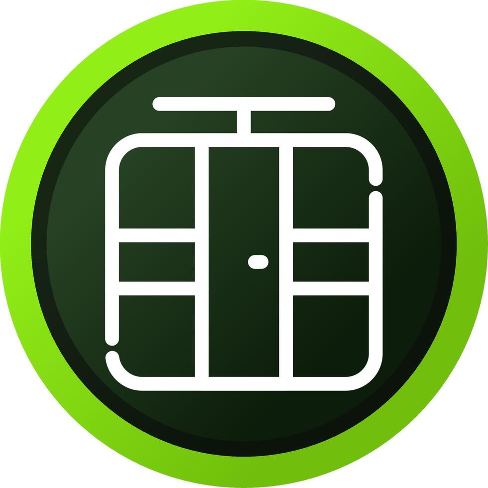 Seilbahn kreatives Icon-Design vektor