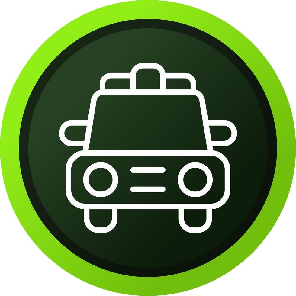 Polizeiauto kreatives Icon-Design vektor