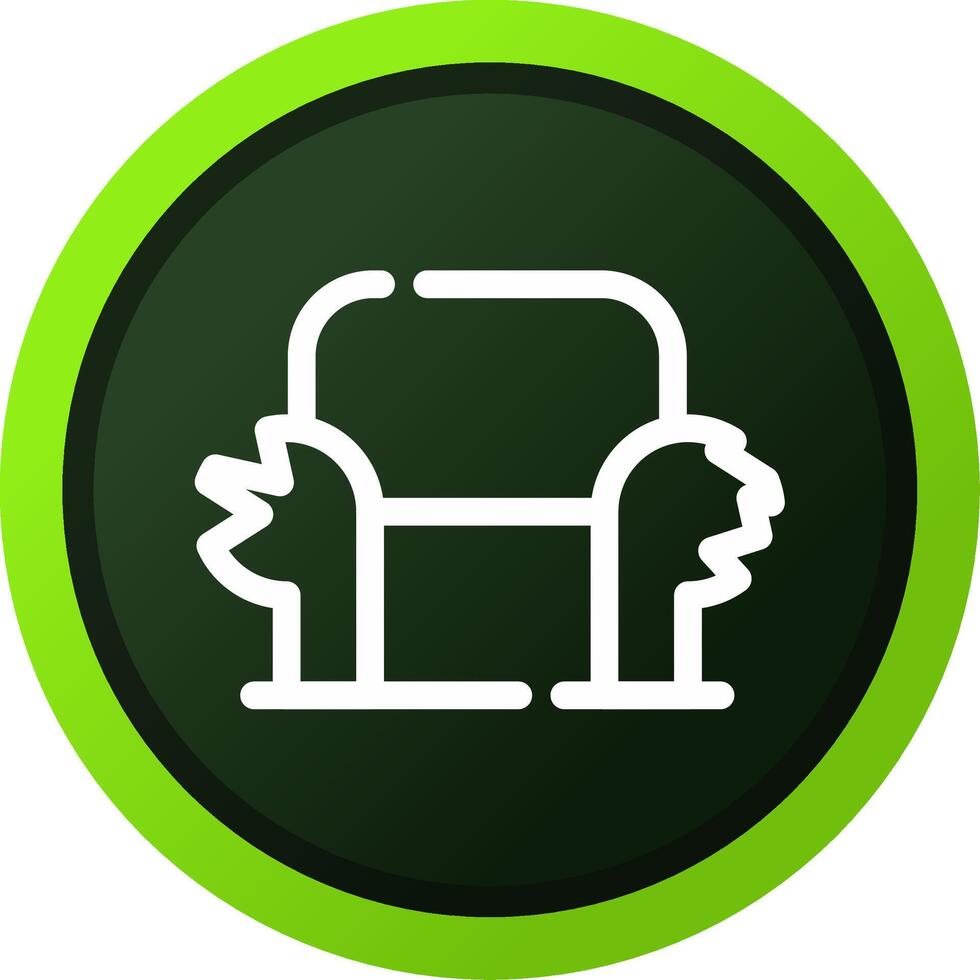 Sofa kreatives Icon-Design vektor