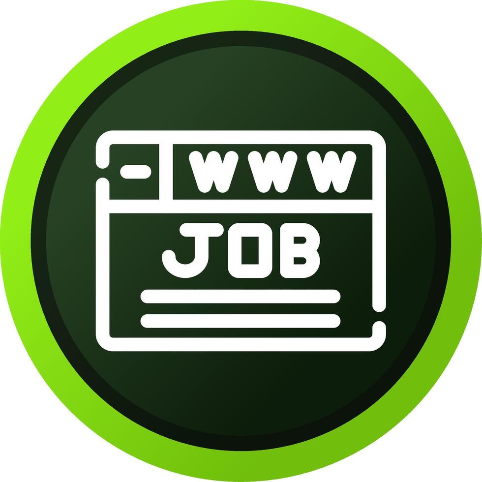 kreatives Icon-Design für die Jobsuche vektor