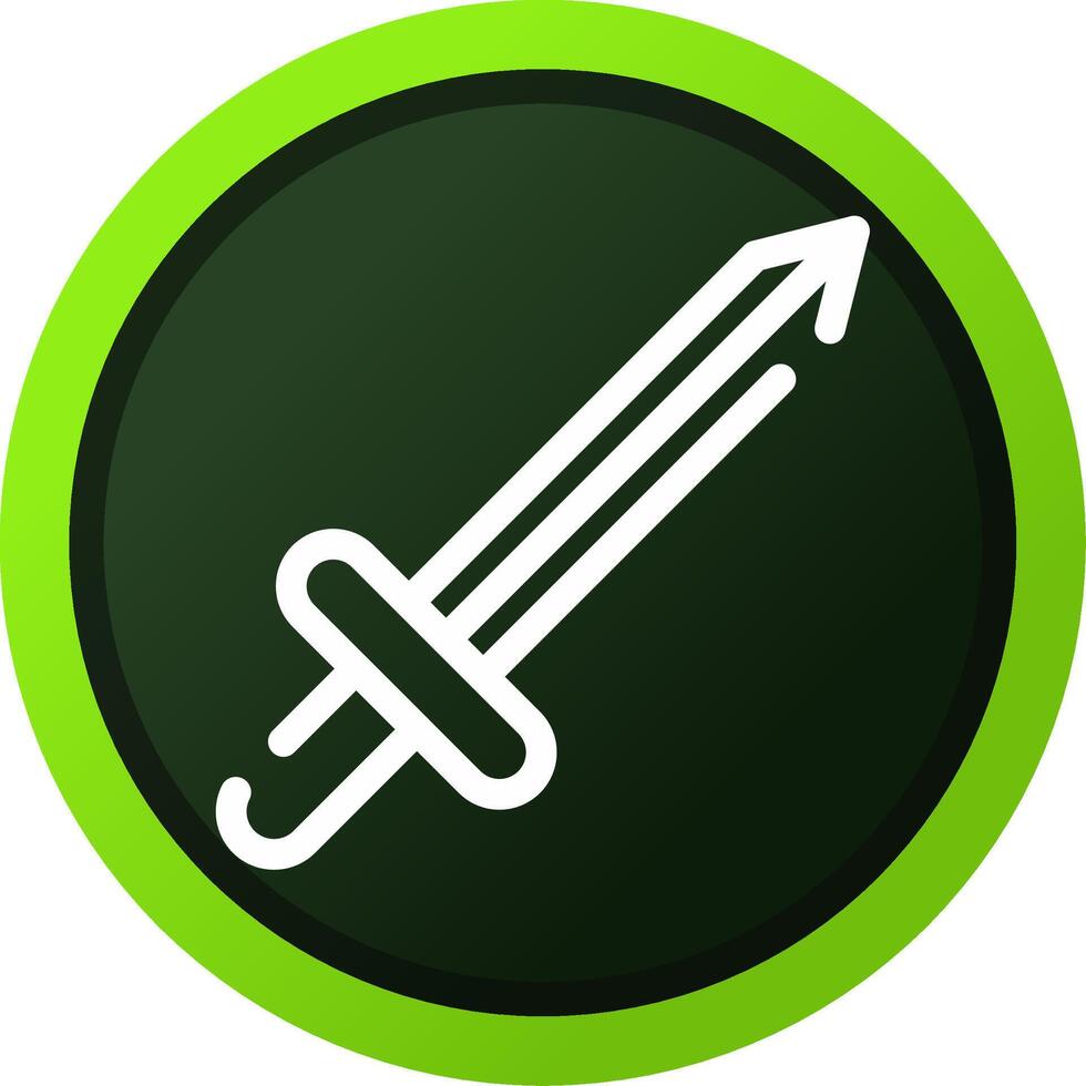 Spiel Schwert kreativ Symbol Design vektor