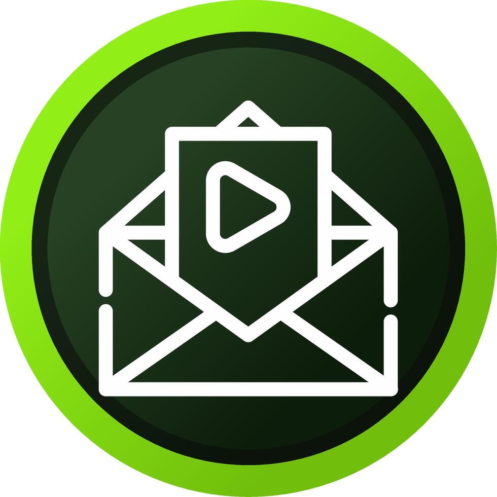 kreatives Icon-Design für Video-E-Mails vektor