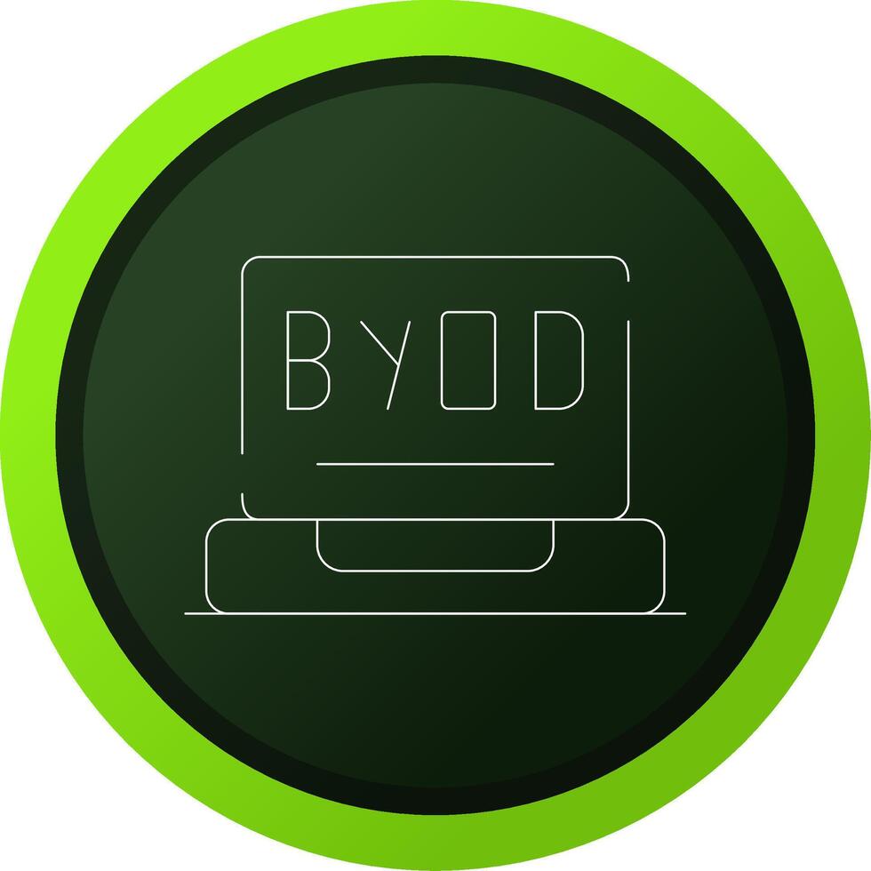 byod Turné kreativ ikon design vektor