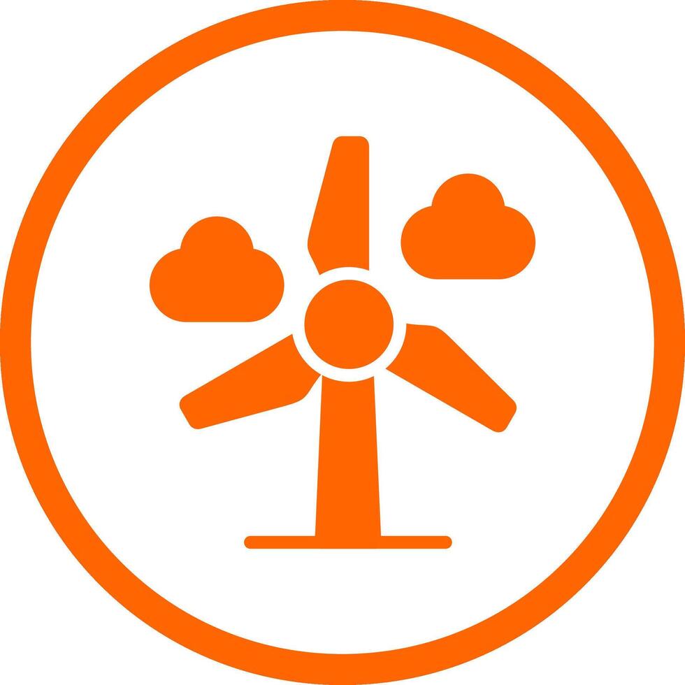 Wind Leistung kreativ Symbol Design vektor