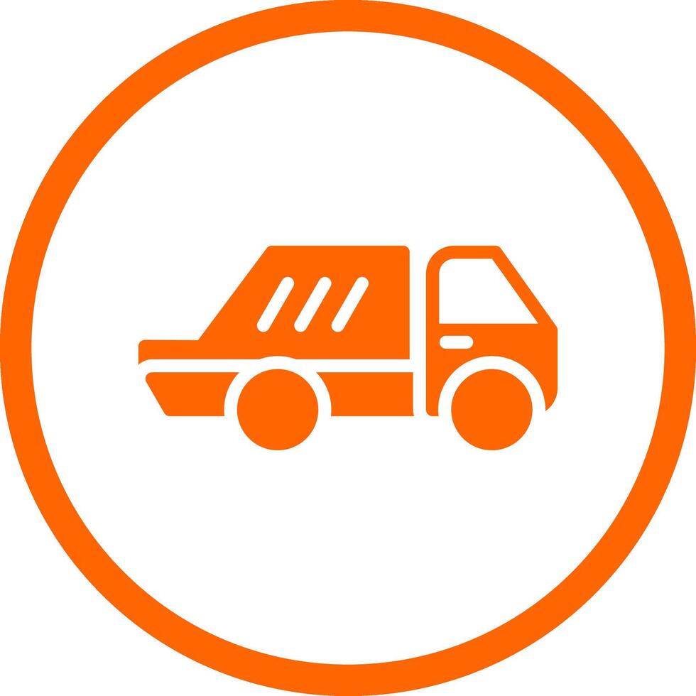 Müll LKW kreativ Symbol Design vektor