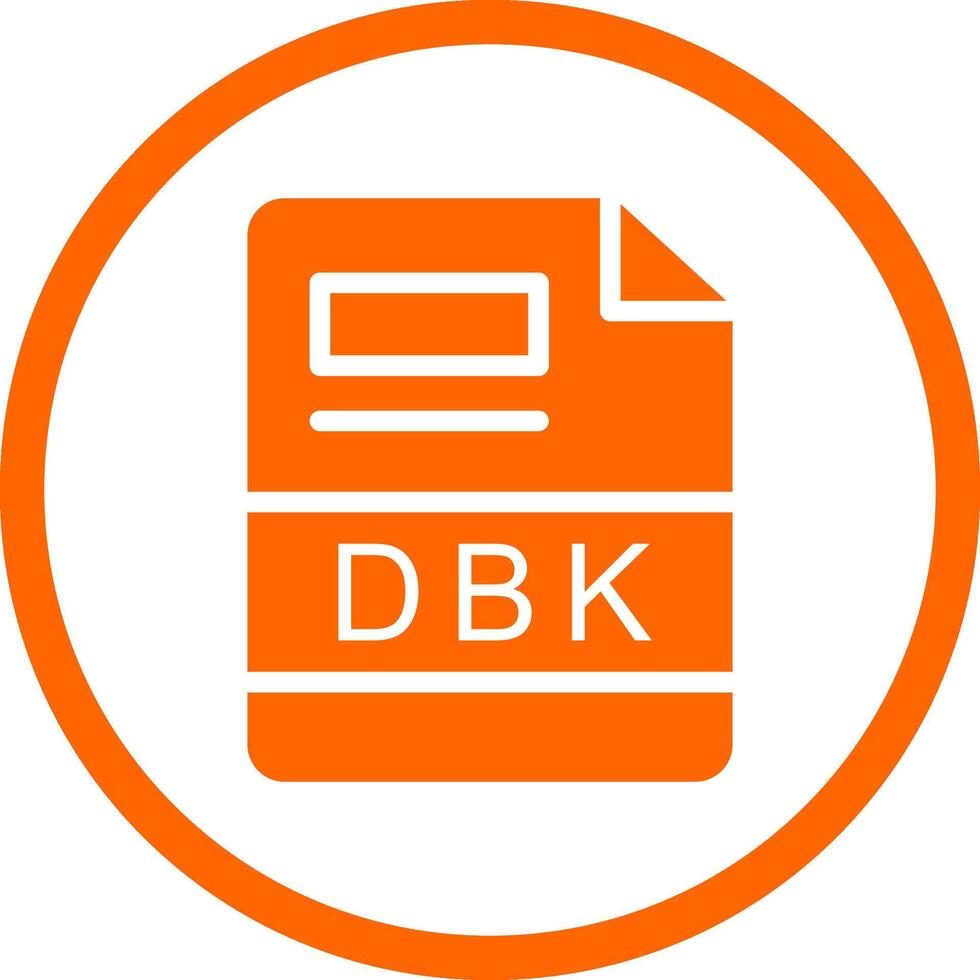 dbk kreativ ikon design vektor