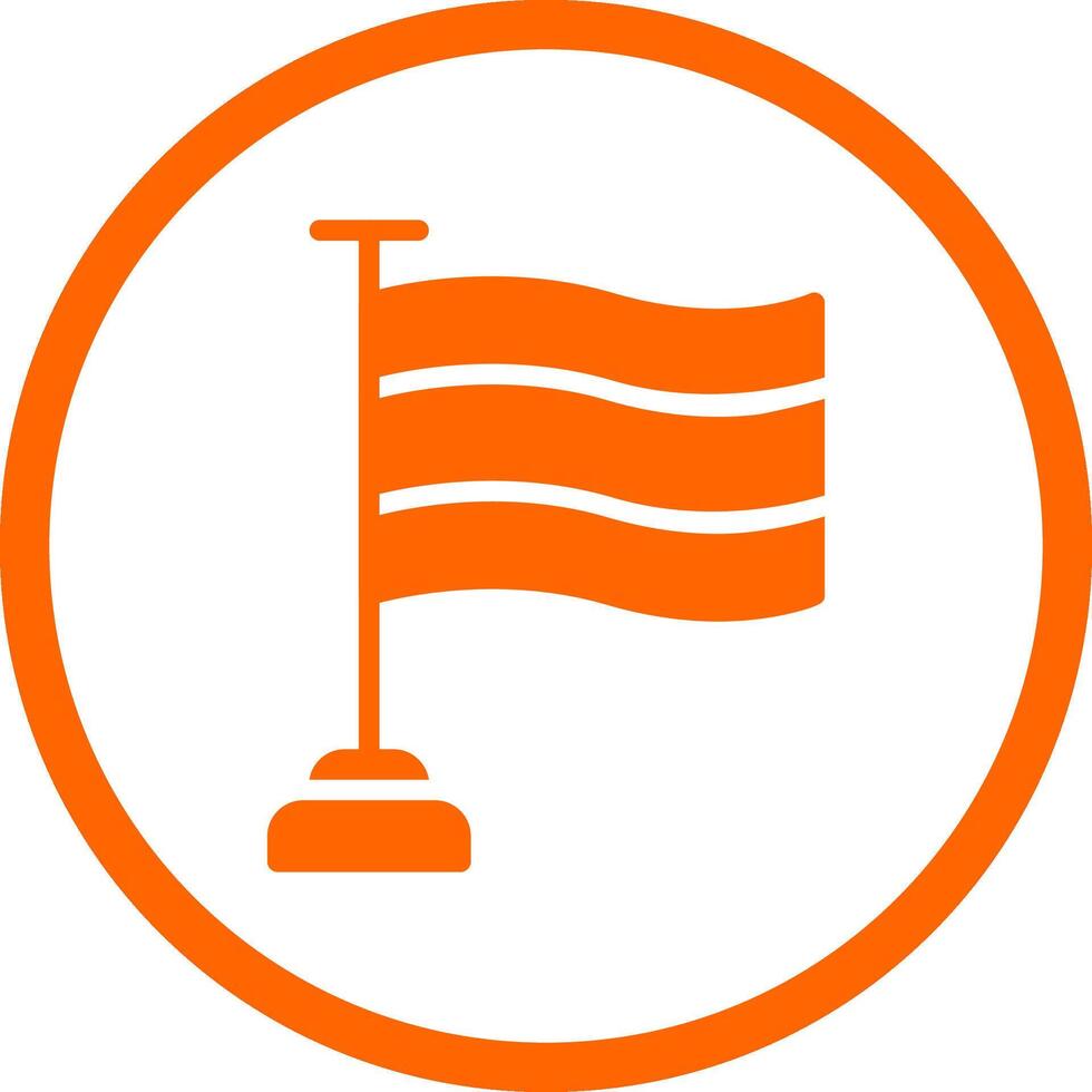 Flagge kreatives Icon-Design vektor