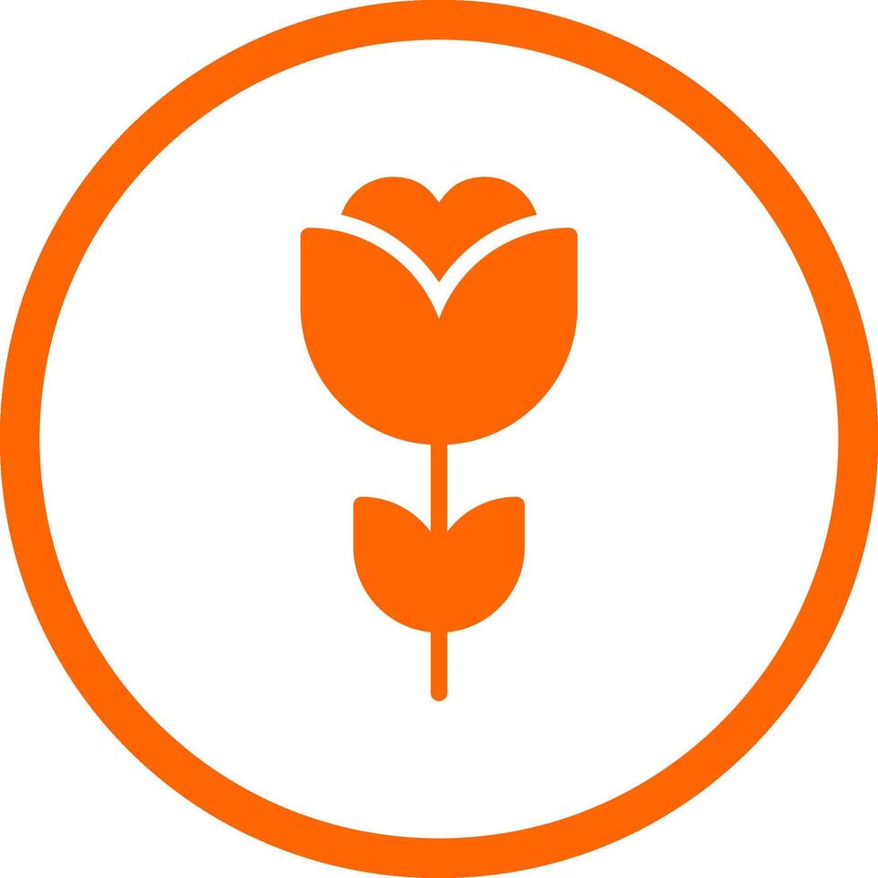 blomma tulpan kreativ ikon design vektor