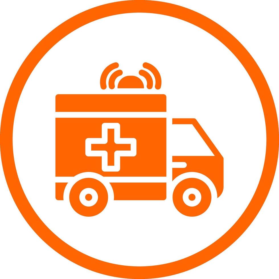 Krankenwagen kreatives Icon-Design vektor