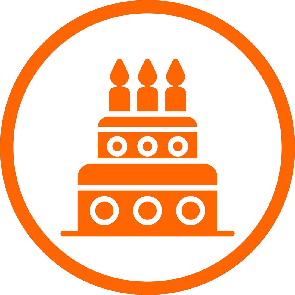 Kuchen kreatives Icon-Design vektor