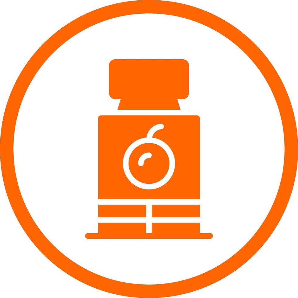 orange juice kreativ ikon design vektor
