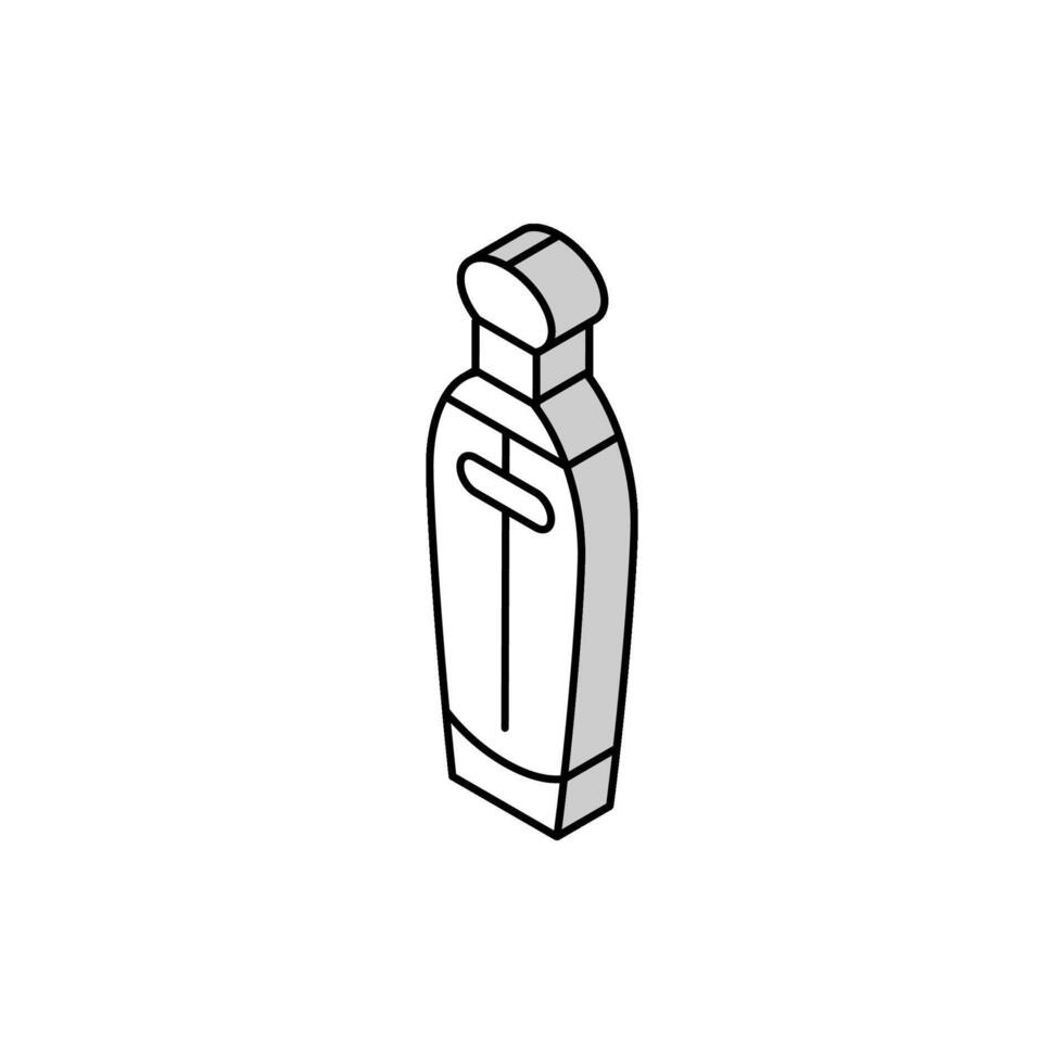 kosmetisch Duft Flasche Parfüm isometrisch Symbol Vektor Illustration