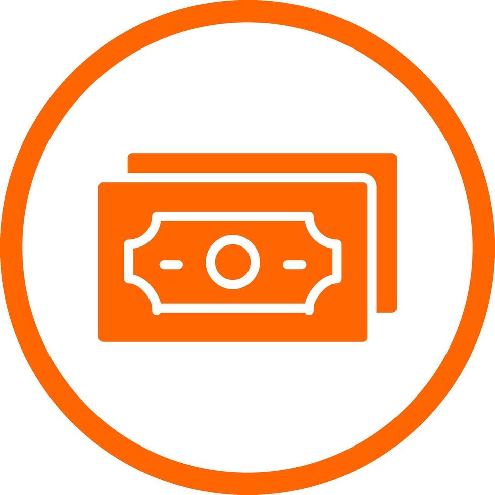 Bargeld kreatives Icon-Design vektor