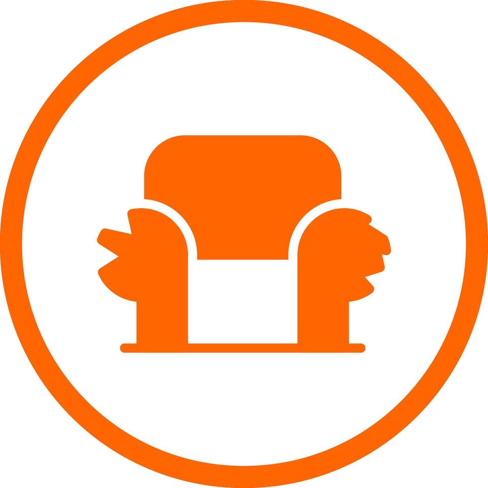 Sofa kreatives Icon-Design vektor