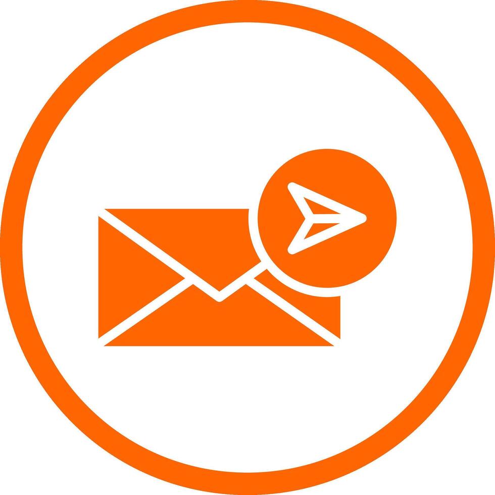 E-Mail kreatives Icon-Design senden vektor