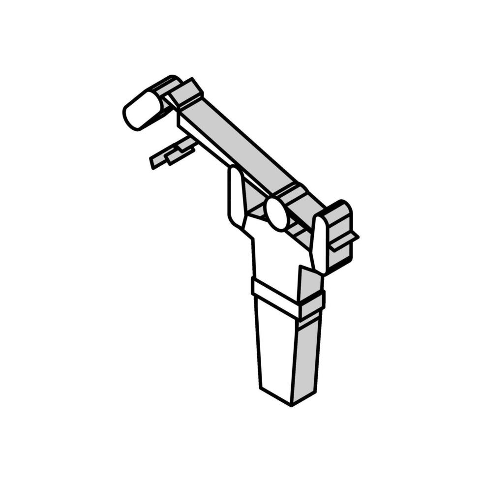 Klang Umkodierung Video Produktion isometrisch Symbol Vektor Illustration