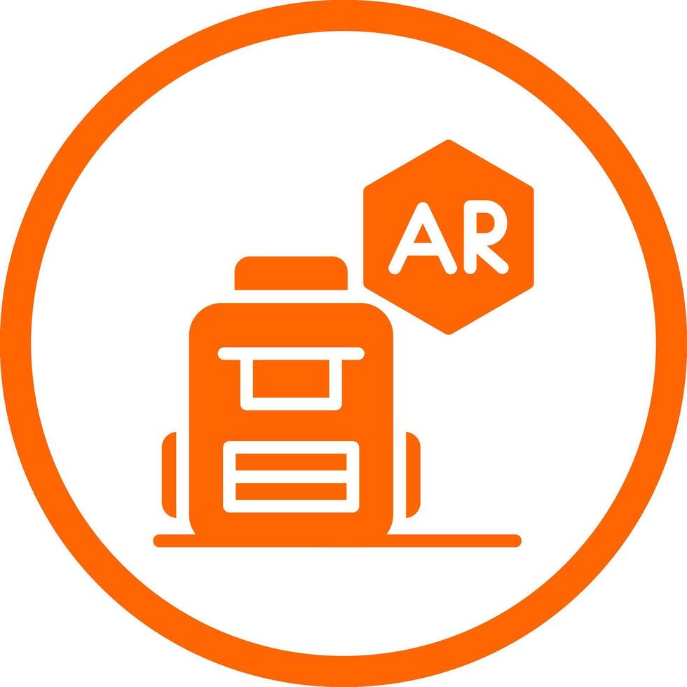 ar Rucksack kreativ Symbol Design vektor