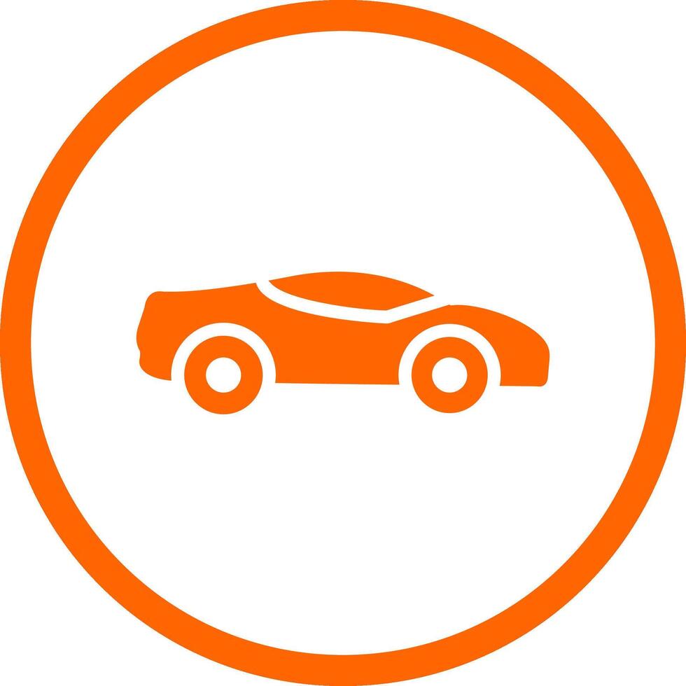 Sportwagen kreatives Icon-Design vektor