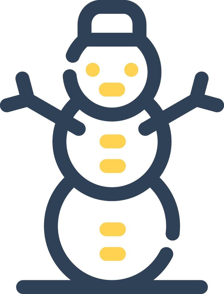 Schneemann kreatives Icon-Design vektor