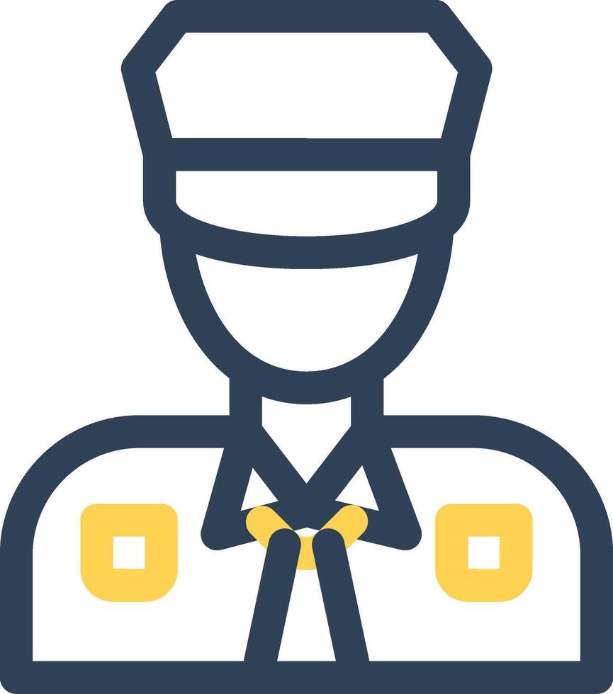 Polizist kreatives Icon-Design vektor