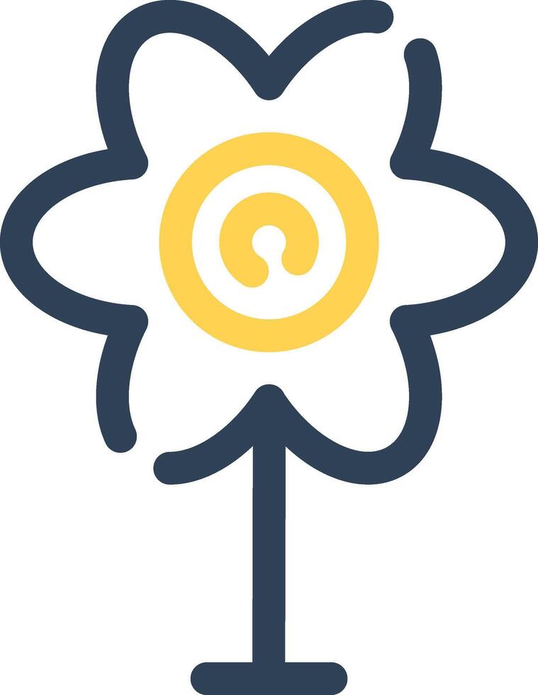 kreatives Icon-Design mit Blumen vektor