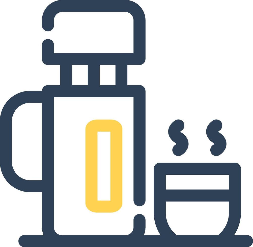 Thermos kreatives Icon-Design vektor