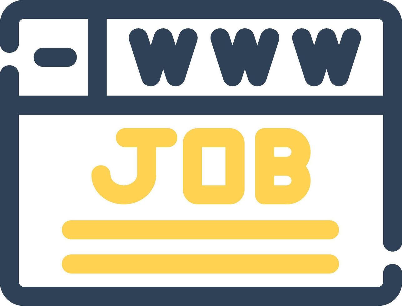 kreatives Icon-Design für die Jobsuche vektor