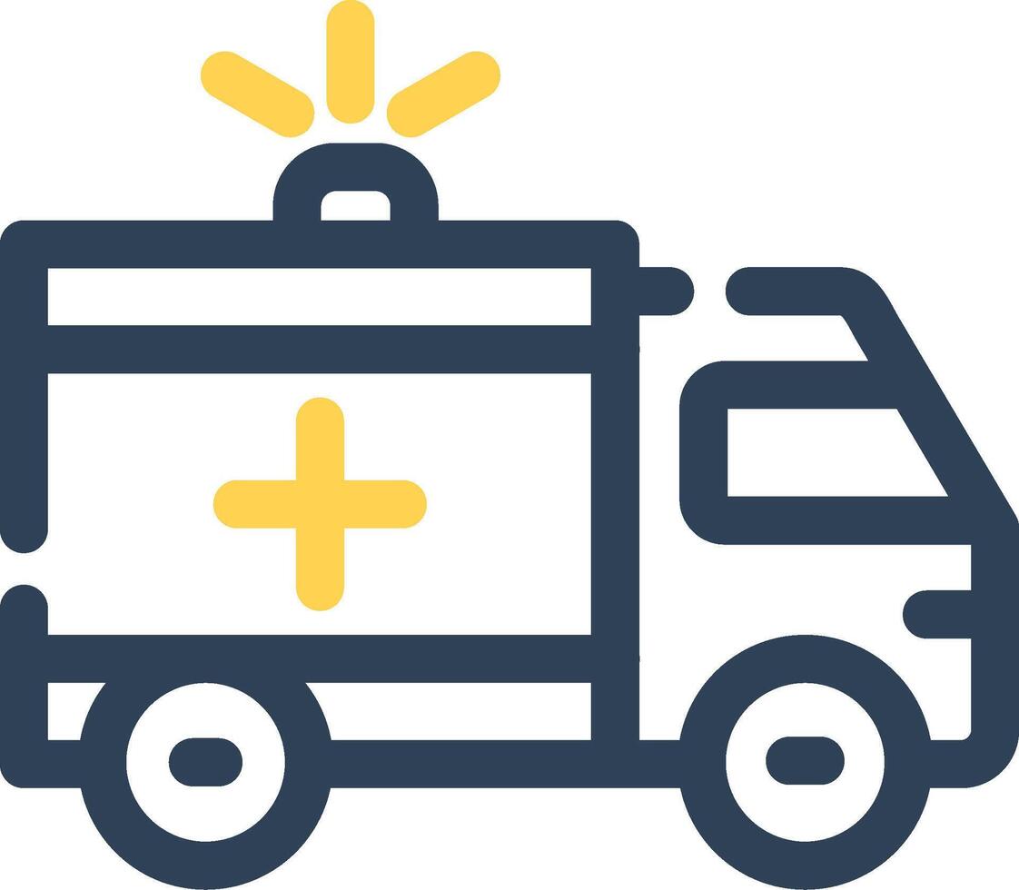 Krankenwagen kreatives Icon-Design vektor