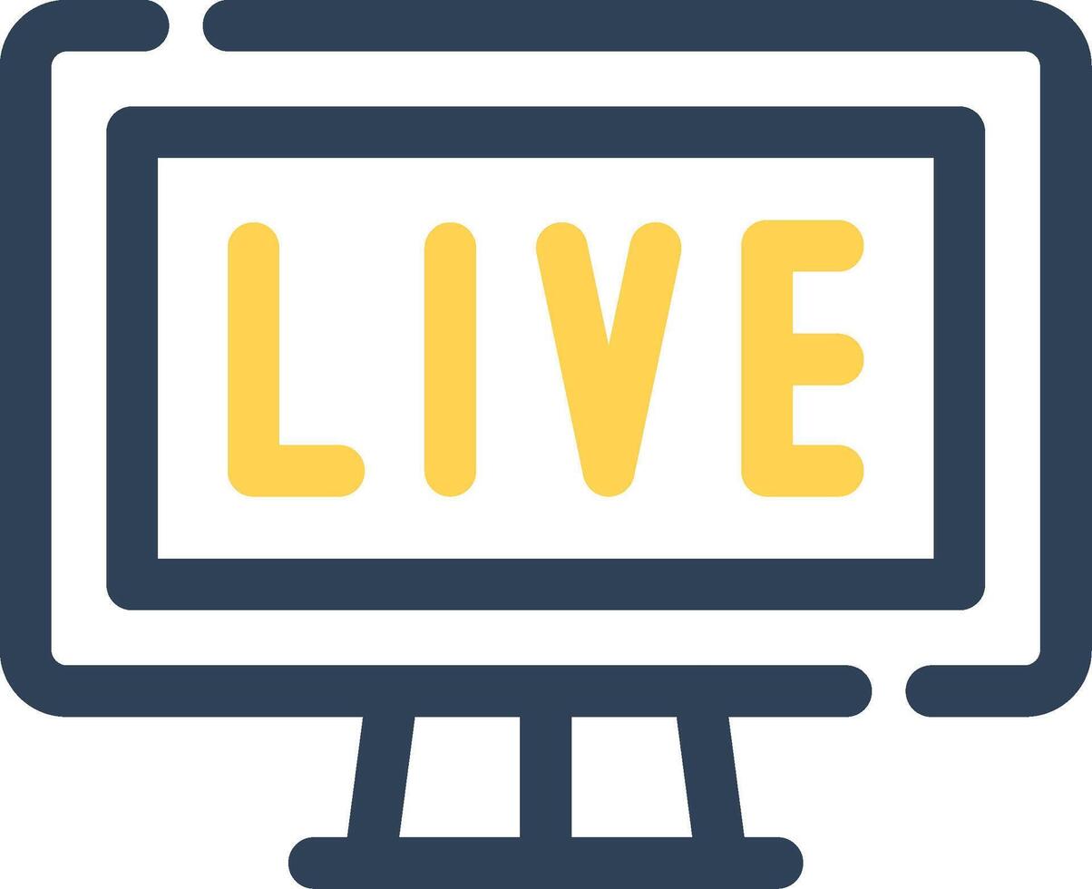 kreatives Icon-Design für Live-Streaming vektor