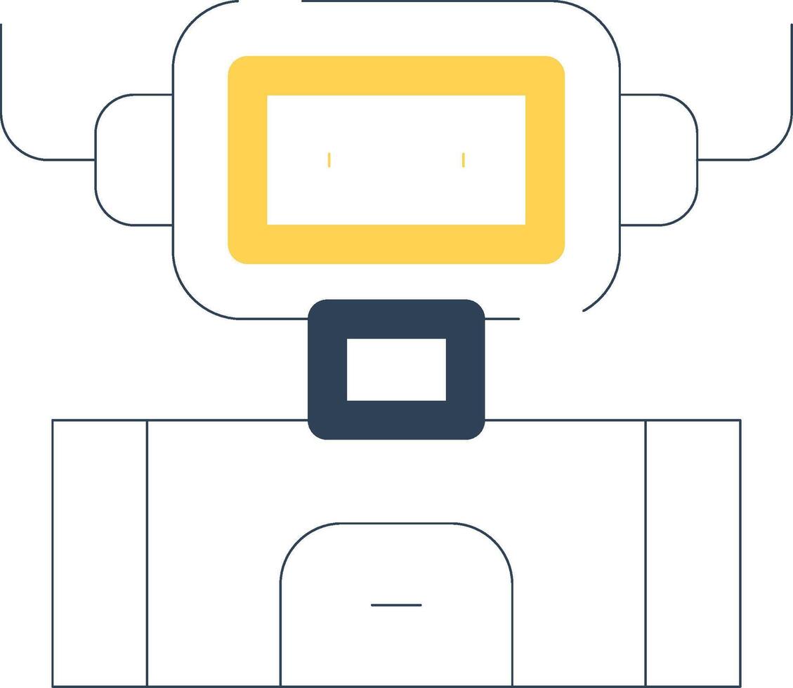Industrieroboter kreatives Icon-Design vektor