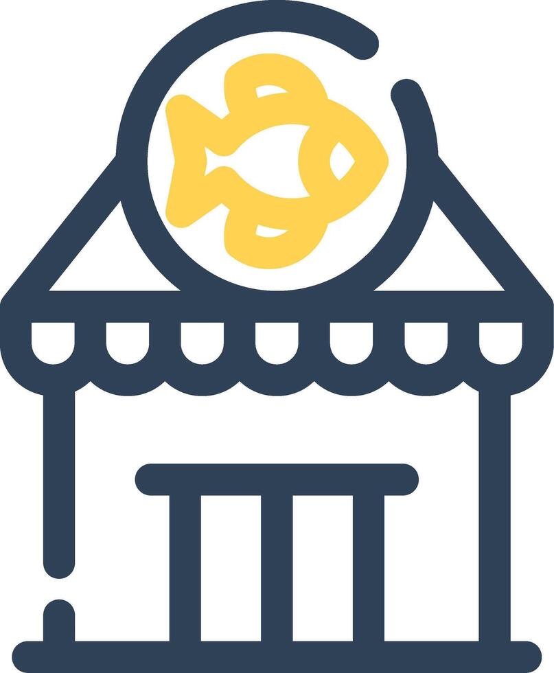fiske redskap affär kreativ ikon design vektor