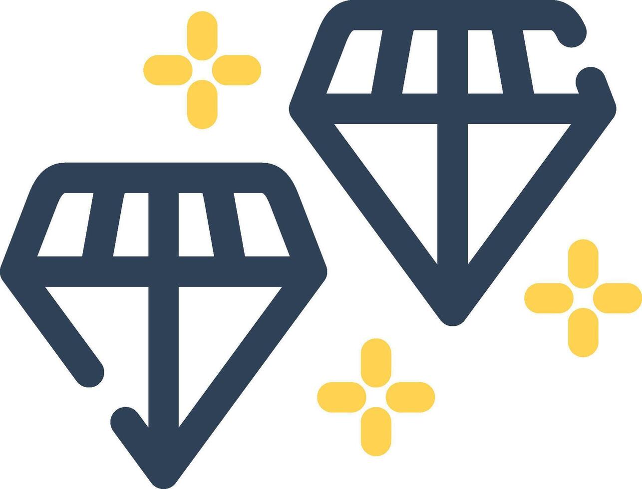 Diamanten kreativ Symbol Design vektor