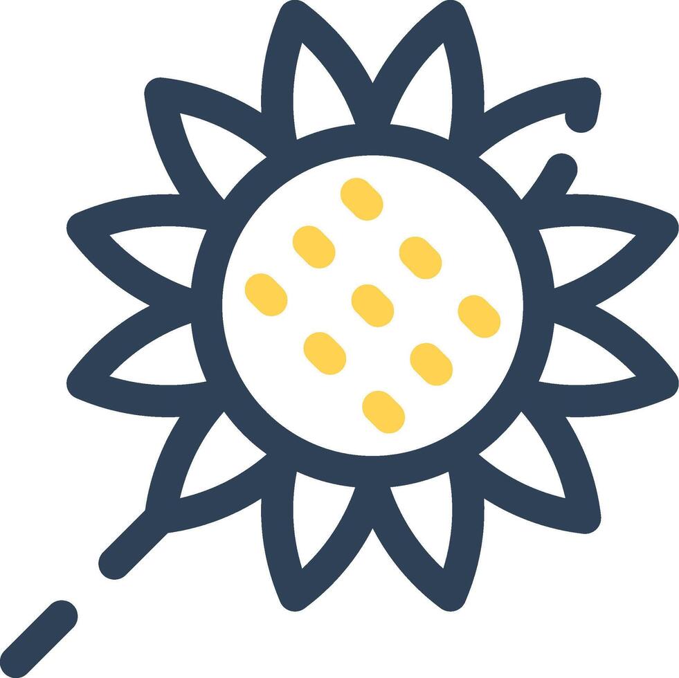 Sonnenblume kreatives Icon-Design vektor